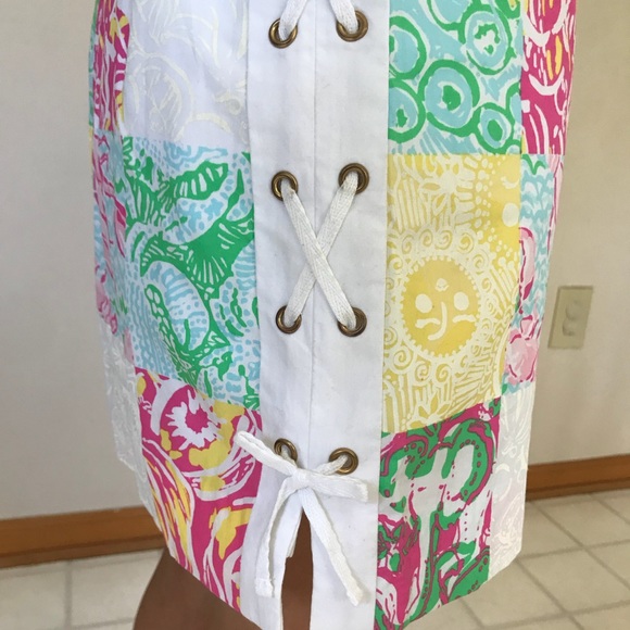 Lilly Pulitzer Delia Shift Patch Dress, size 00 - Picture 4 of 6